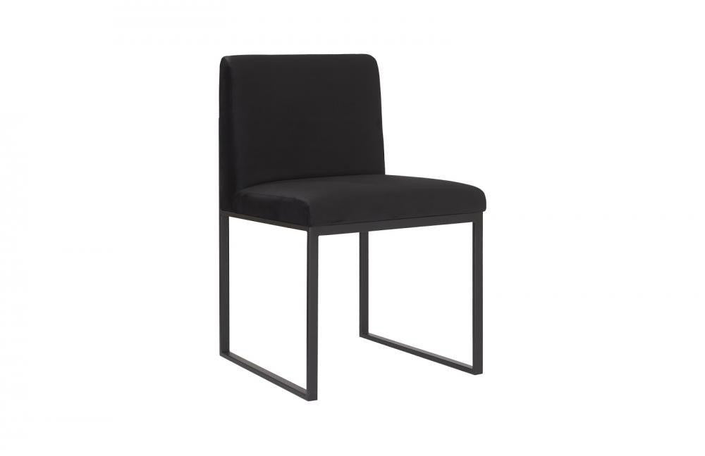Phillips Collection Frozen Dining Chair, Black, Matte Black Frame, 33"H (PH99960 YV0J07T819)