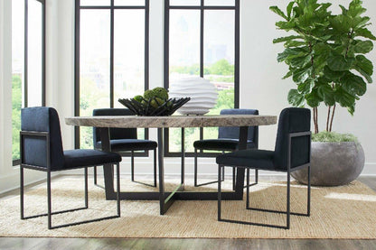 Phillips Collection Frozen Dining Chair, Black, Matte Black Frame, 33"H (PH99960 YV0J07T819)