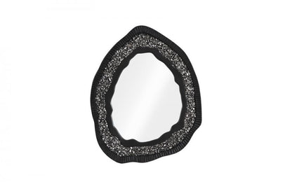 Phillips Collection Geode Mirror Silver Leaf, Black