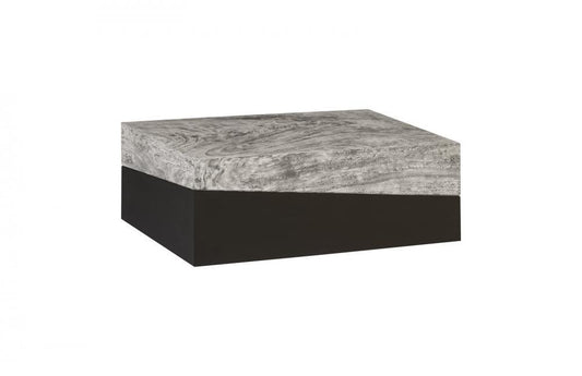 Phillips Collection Geometry Coffee Table Graystone, Black