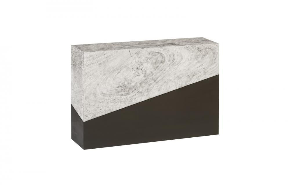 Phillips Collection Geometry Console Table Graystone, Black