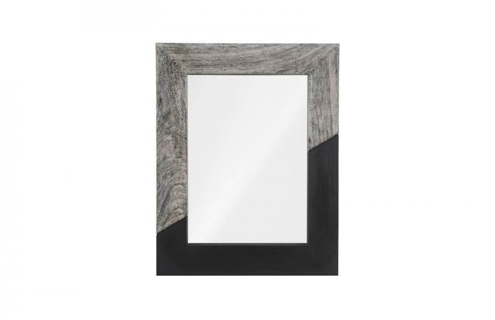Phillips Collection Geometry Mirror, Small, Graystone, Black, 36"W (TH105237 YV0J07T828)