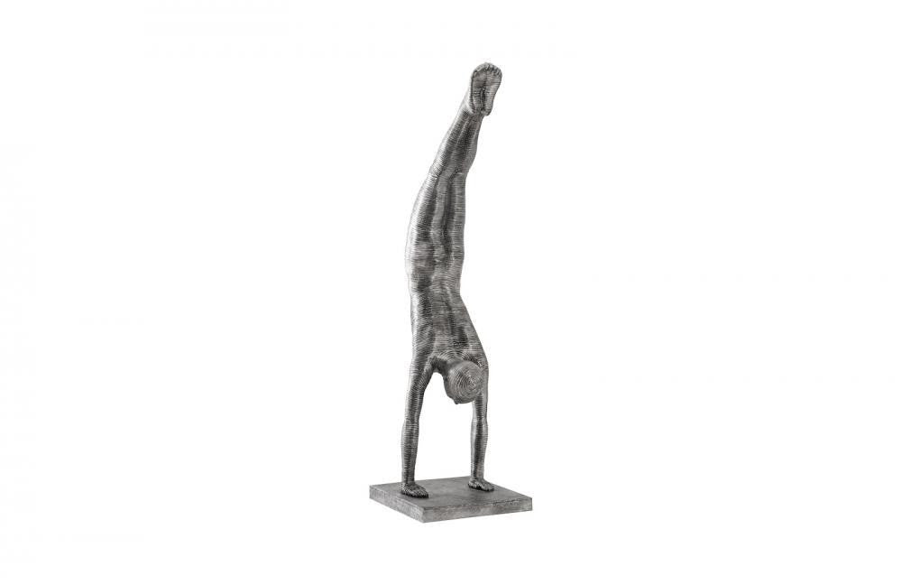 Phillips Collection Handstand Figure Sculpture, Large, Aluminum, 76"H (ID105377 YV0J07T8ZA)