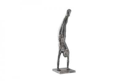 Phillips Collection Handstand Figure Sculpture, Large, Aluminum, 76"H (ID105377 YV0J07T8ZA)