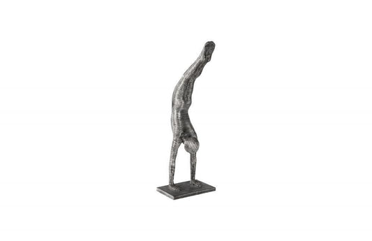 Phillips Collection Handstand Figure Sculpture Aluminum