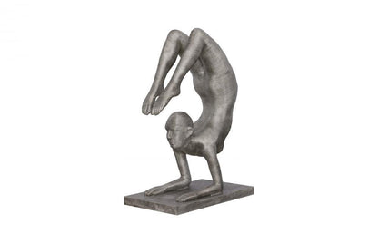Phillips Collection Handstand Scorpion Pose Sculpture Aluminum