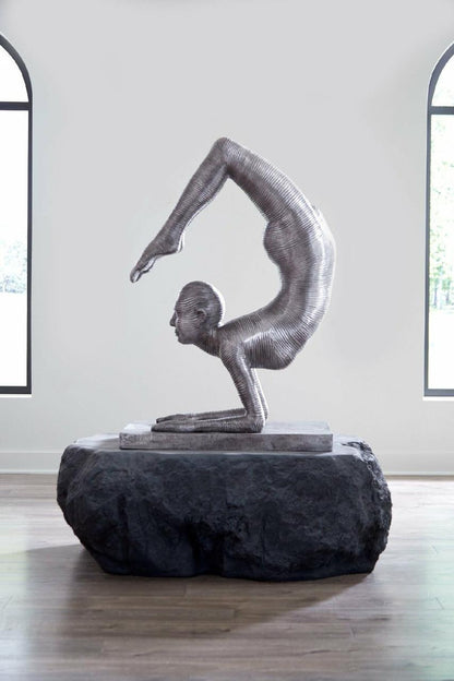 Phillips Collection Handstand Scorpion Pose Sculpture, Aluminum, 44"H (ID113920 YV0J07T8Z8)