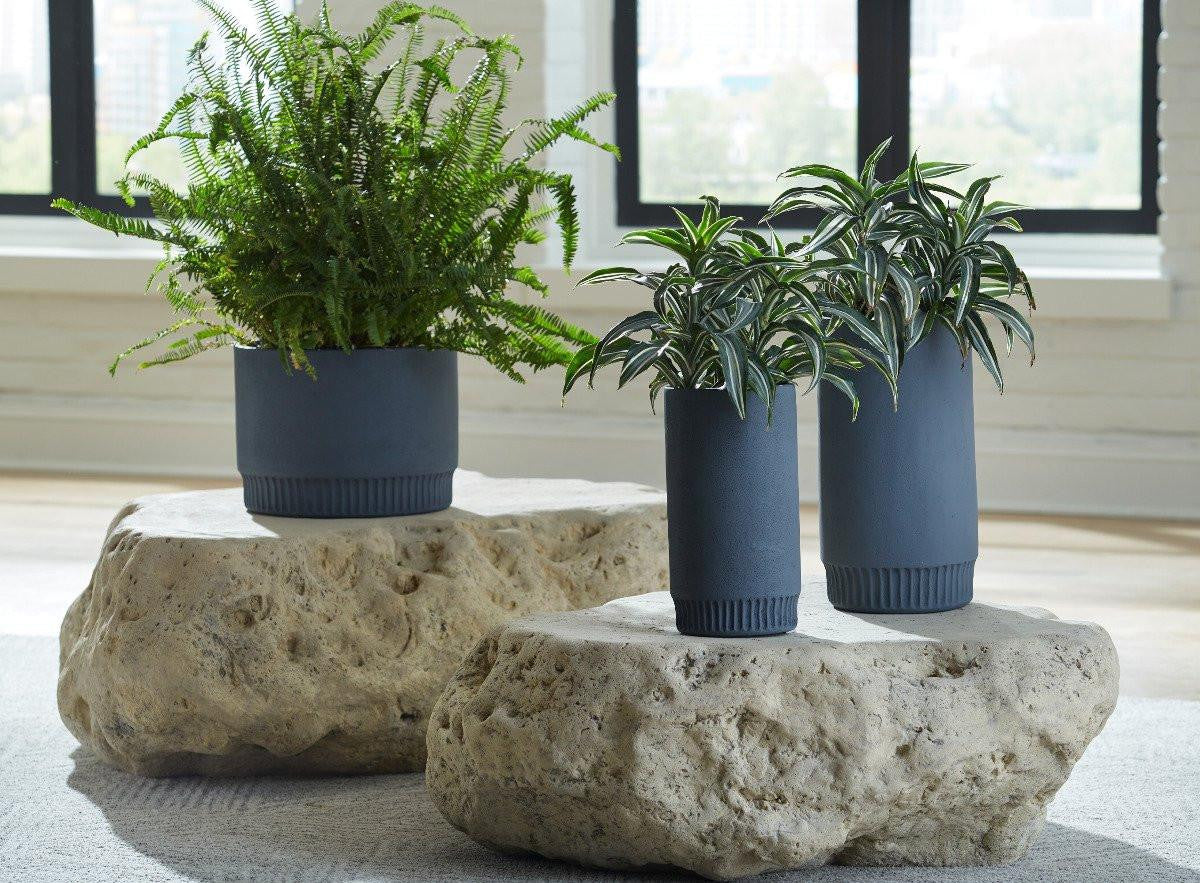 Phillips Collection Harvest Large Planter Light Gray