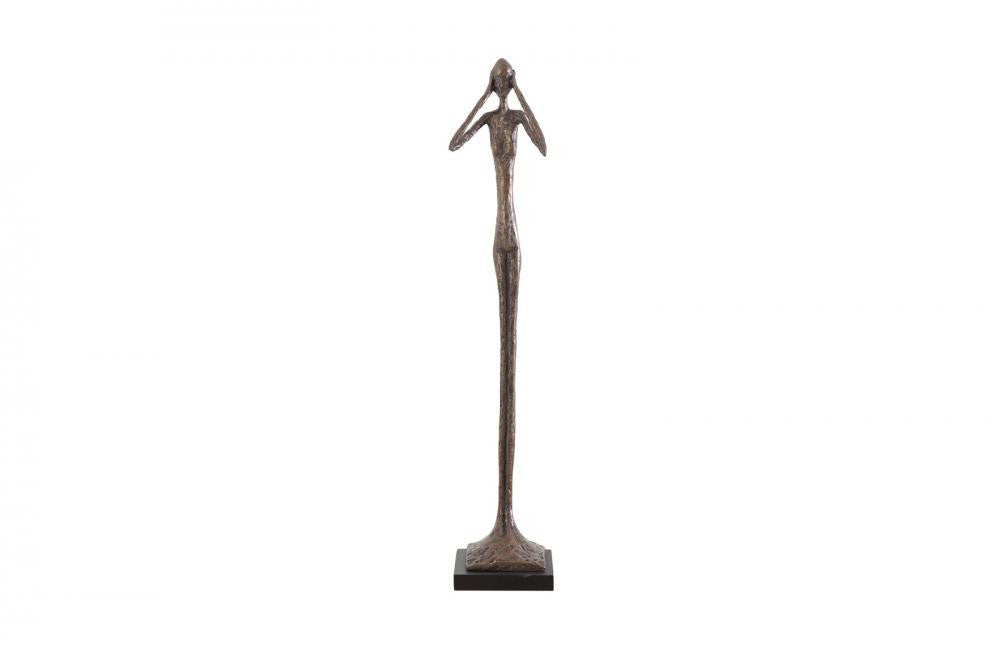 Phillips Collection Hear-No-Evil Slender Small Sculpture Bronze