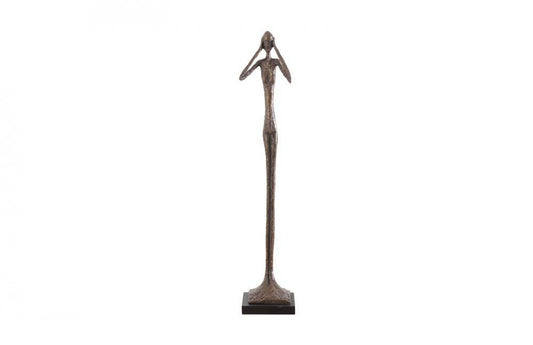 Phillips Collection Hear-No-Evil Slender Small Sculpture Bronze