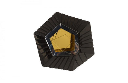 Phillips Collection Hex Wall Tile Glossy Black, Gold