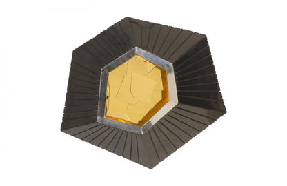 Phillips Collection Hex Wall Tile Glossy Black, Gold