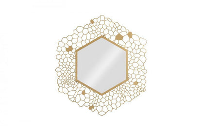 Phillips Collection Honeycomb Hexagon Mirror Brass