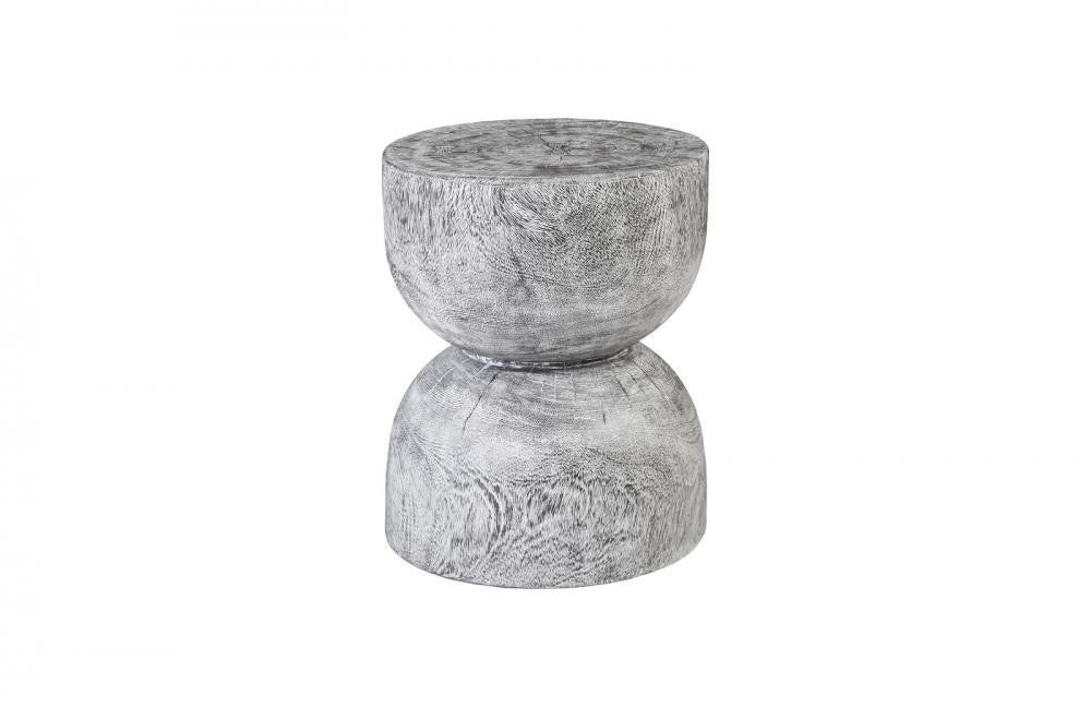 Phillips Collection Hourglass Side Table Graystone
