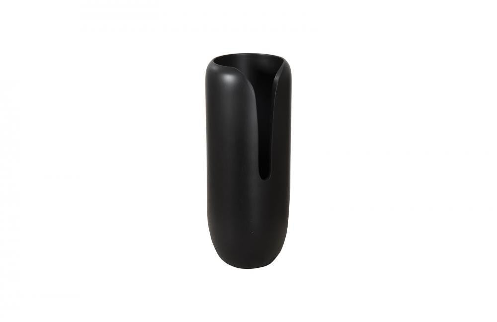 Phillips Collection Interval Wood Vase, Medium, Black, 15"H (TH107163 YV0J07T90M)