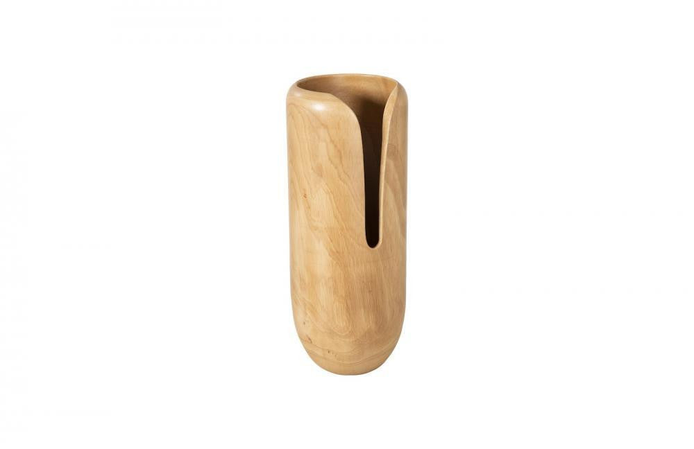 Phillips Collection Interval Wood Medium Vase Black
