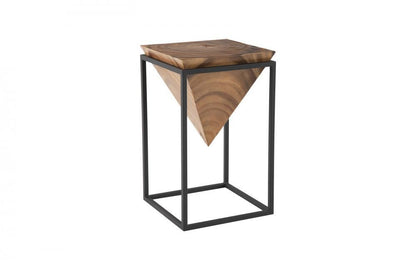 Phillips Collection Inverted Pyramid Side Table Chamcha, Black