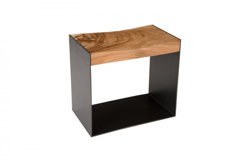 Phillips Collection Iron Frame Stool Chamcha, Natural Iron