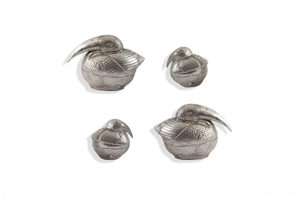 Phillips Collection Kiwi Birds Wall Art Silver Leaf
