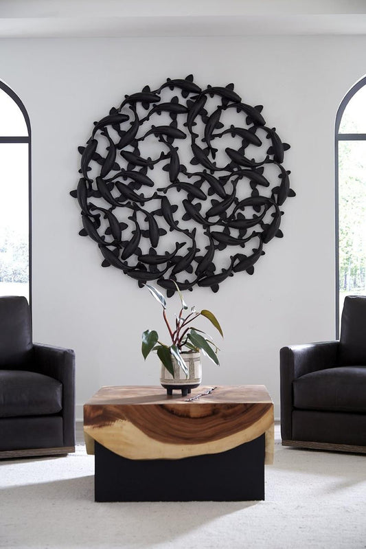 Phillips Collection Koi Small Wall Art Gold Leaf
