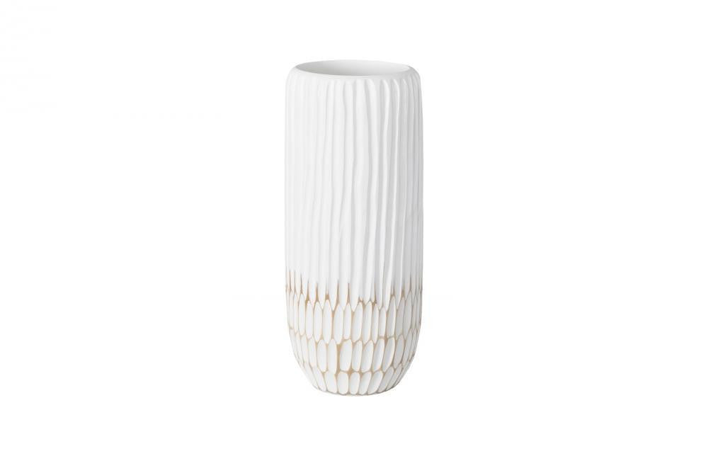 Phillips Collection Lacuna Vase, Medium, Off-White, 14.5"H (TH107097 YV0J07T9YF)