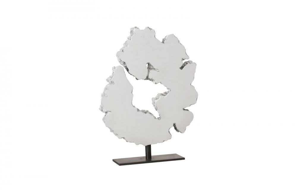 Phillips Collection Lava Slice Sculpture Stainless Steel