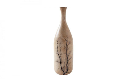 Phillips Collection Lightning Bottle, Curved Neck, Mango Wood, 18"H (TH97710 YV0J07T9YZ)
