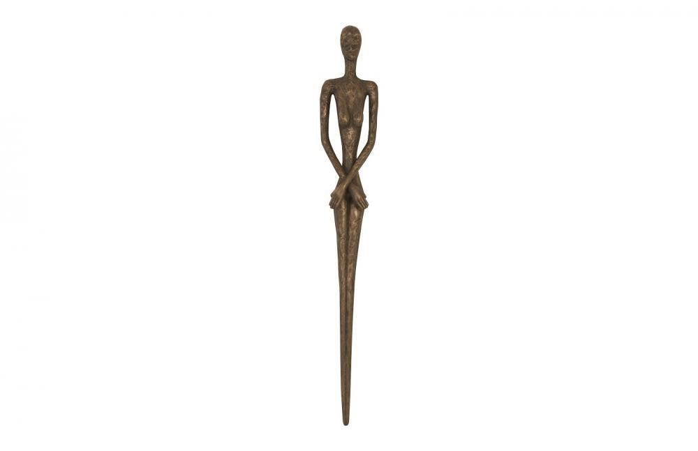 Phillips Collection Lottie Figure Wall Sculpture Silver Leaf
