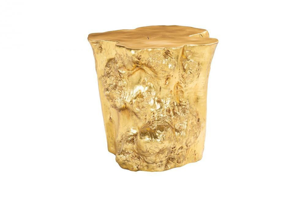 Phillips Collection Log Side Table, Gold Leaf, 24"H (PH56280 YV0J07T9ZU)