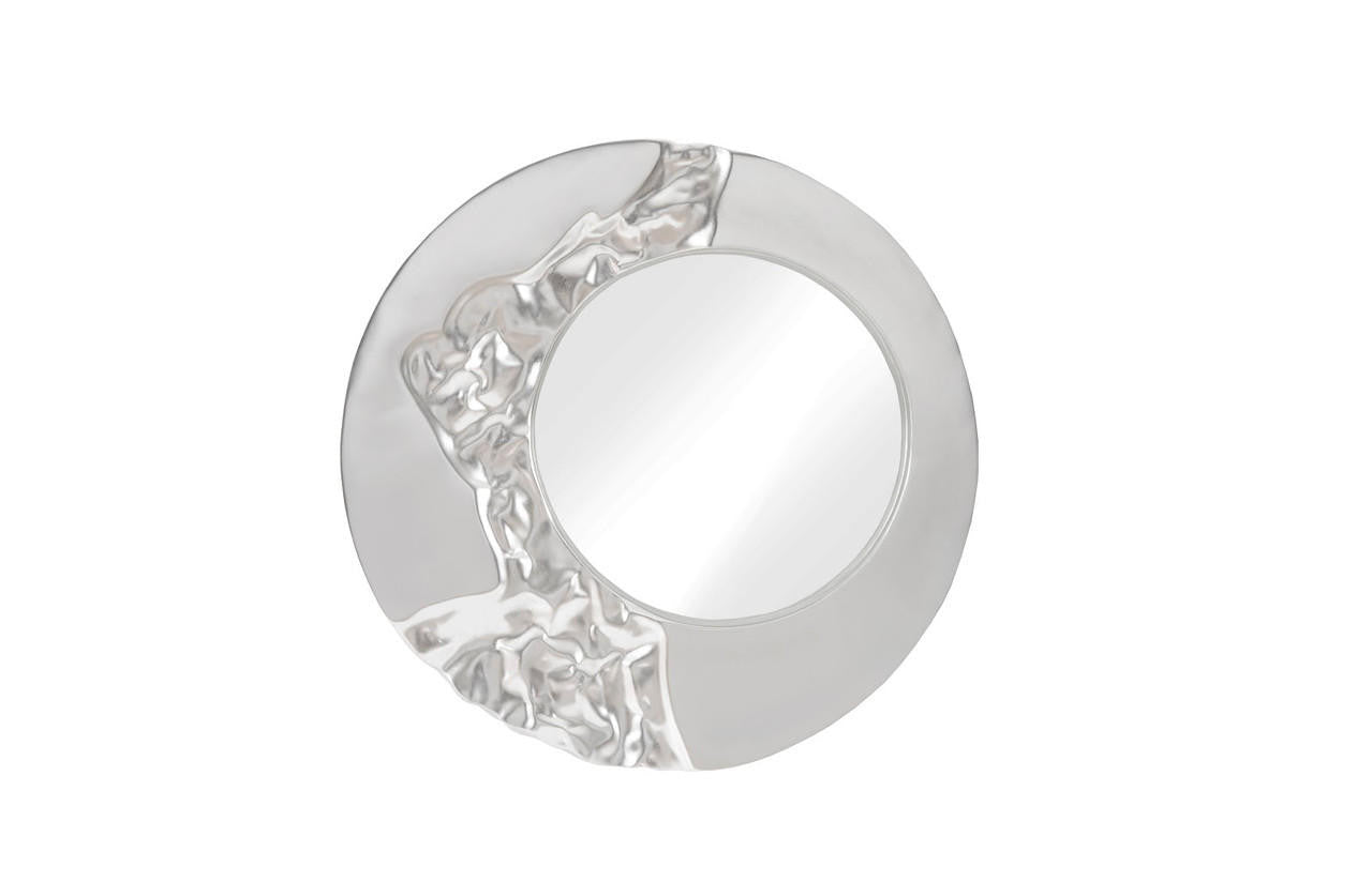 Phillips Collection Mercury Round Mirror Silver Leaf