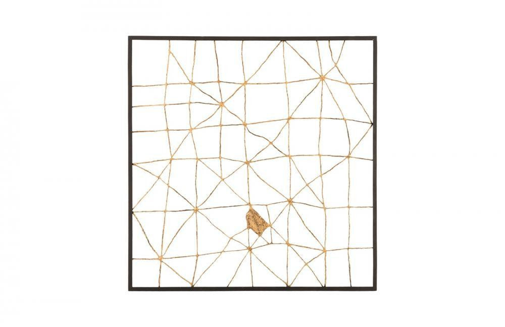 Phillips Collection Mesh Wall Art Gold, Black