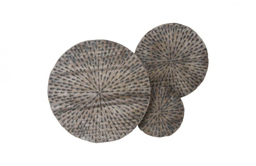 Phillips Collection Metal Lotus Wall Art Rust Silver