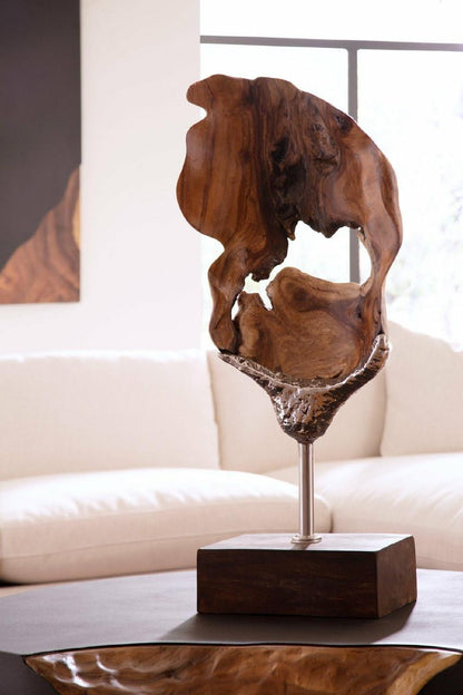 Phillips Collection Metallurgy Sculpture, Wood, Black Base, 36"H (ID112794 YV0J07TAY2)