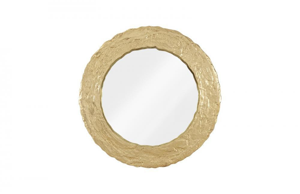 Phillips Collection Molten Round Mirror Gold Leaf