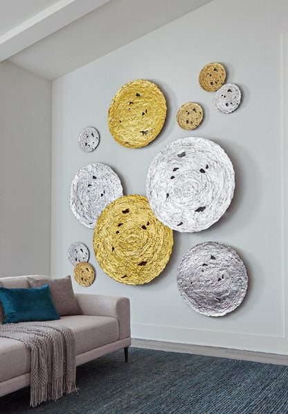 Phillips Collection Molten Large Wall Disc Gold Leaf