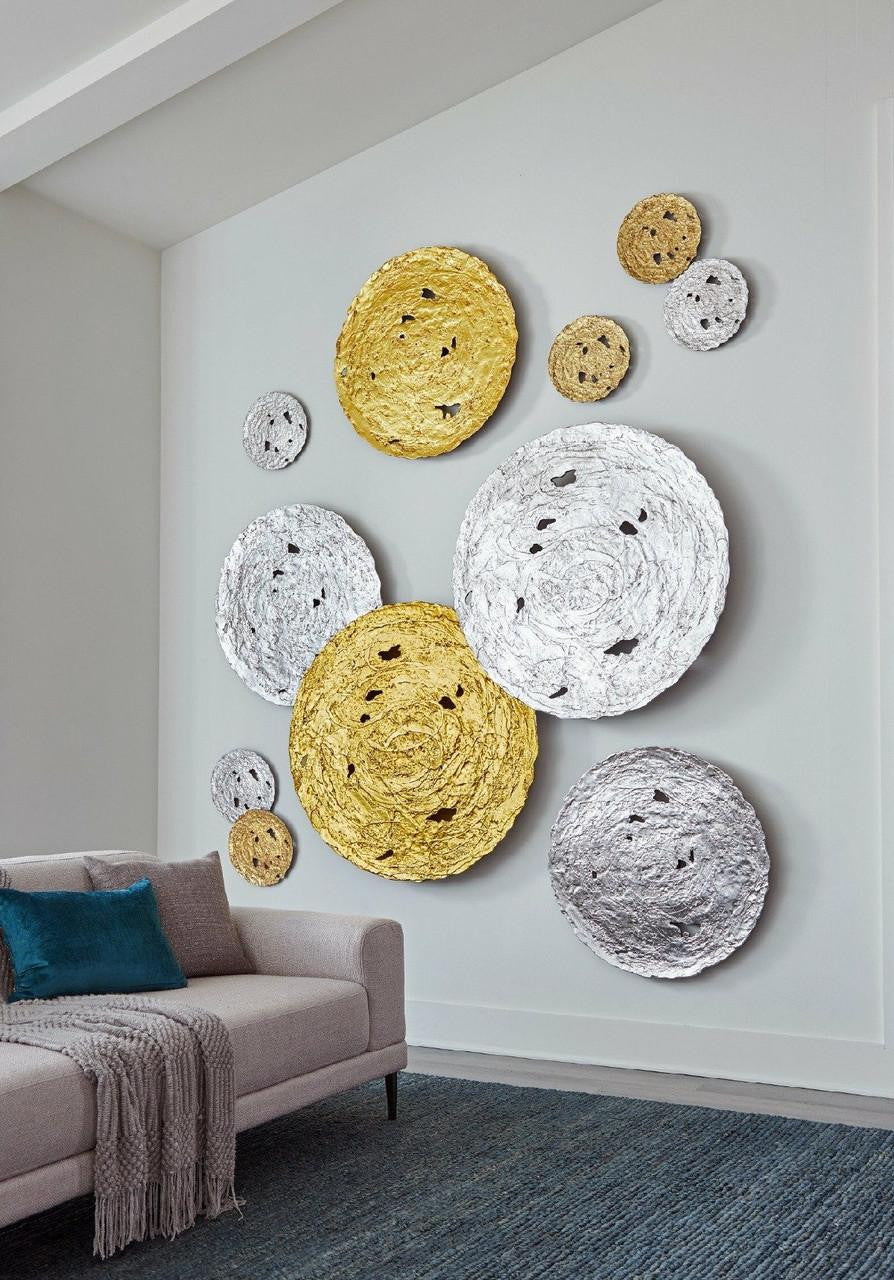 Phillips Collection Molten Medium Wall Disc Gold Leaf