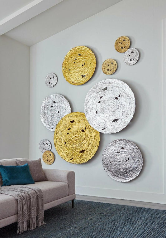 Phillips Collection Molten Medium Wall Disc Gold Leaf