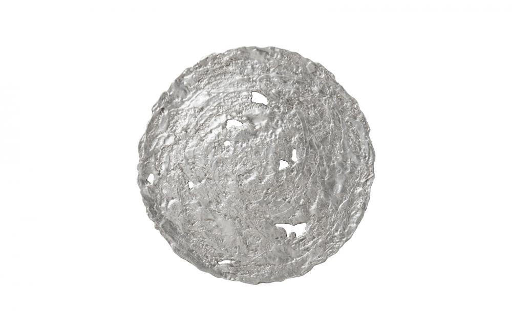 Phillips Collection Molten Medium Wall Disc Silver Leaf