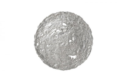 Phillips Collection Molten Medium Wall Disc Silver Leaf