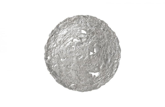 Phillips Collection Molten Medium Wall Disc Silver Leaf