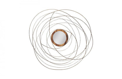 Phillips Collection Nest Mirror Copper, Natural Wood
