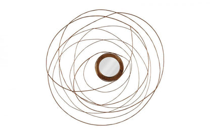 Phillips Collection Nest Mirror Copper, Natural Wood