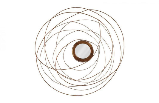 Phillips Collection Nest Mirror Copper, Natural Wood
