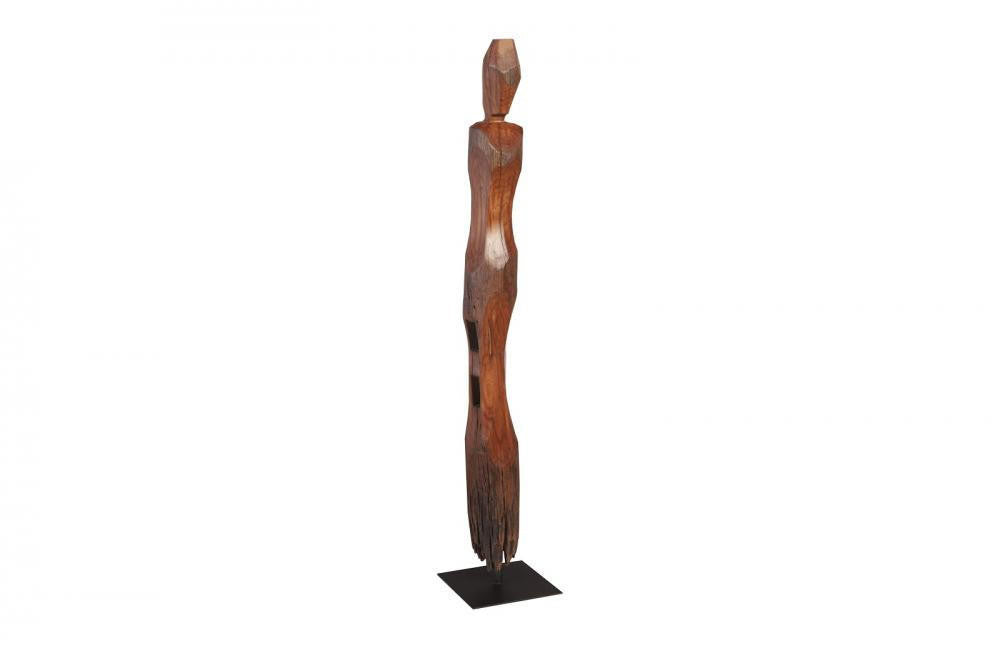 Phillips Collection Old Pole Man Sculpture Wood