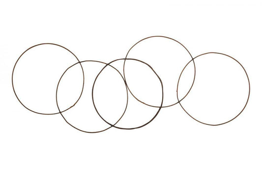 Phillips Collection Olympic Rings Wall Sculpture Brown Rust