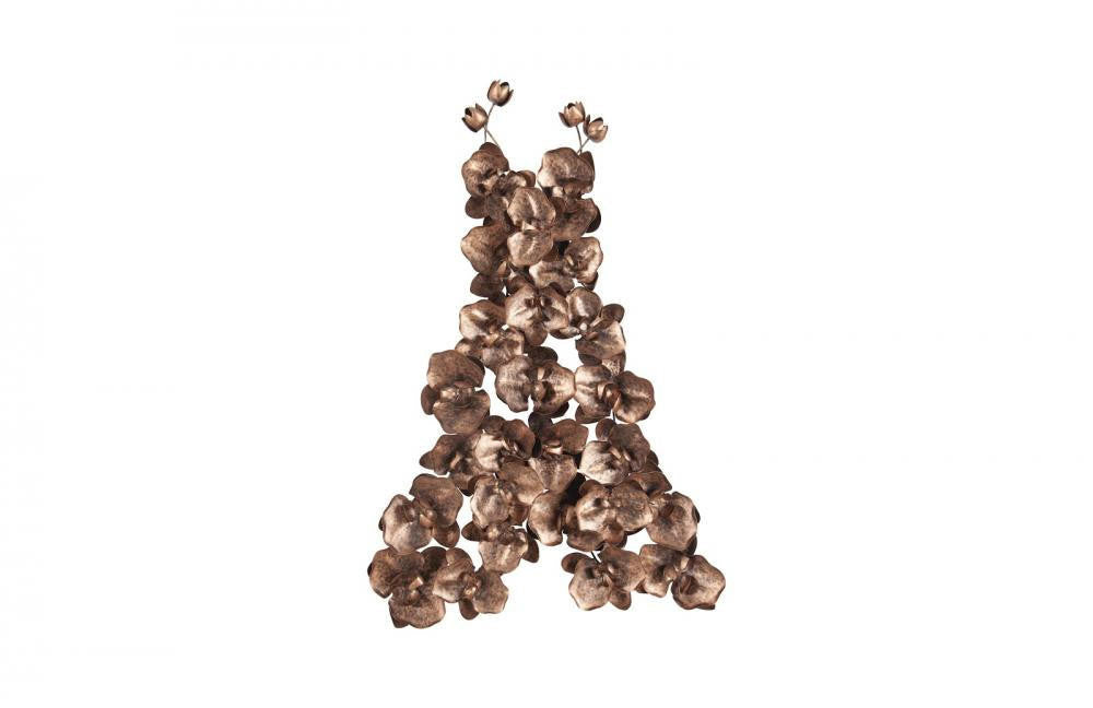 Phillips Collection Orchid Dress Wall Sculpture, Copper, 61"W (TH100862 YV0J07TAZT)