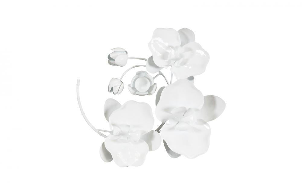 Phillips Collection Orchid Sprig Wall Sculpture, White, 19"W (TH100865 YV0J07TAZY)