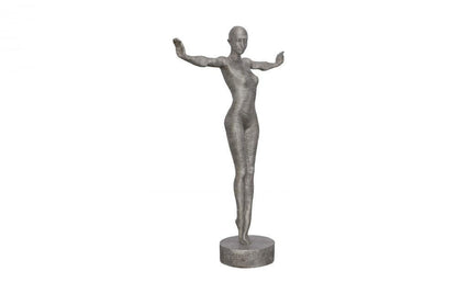 Phillips Collection Outstretched Arms Standing Female Sculpture Aluminum