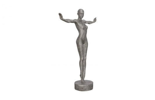 Phillips Collection Outstretched Arms Standing Female Sculpture Aluminum