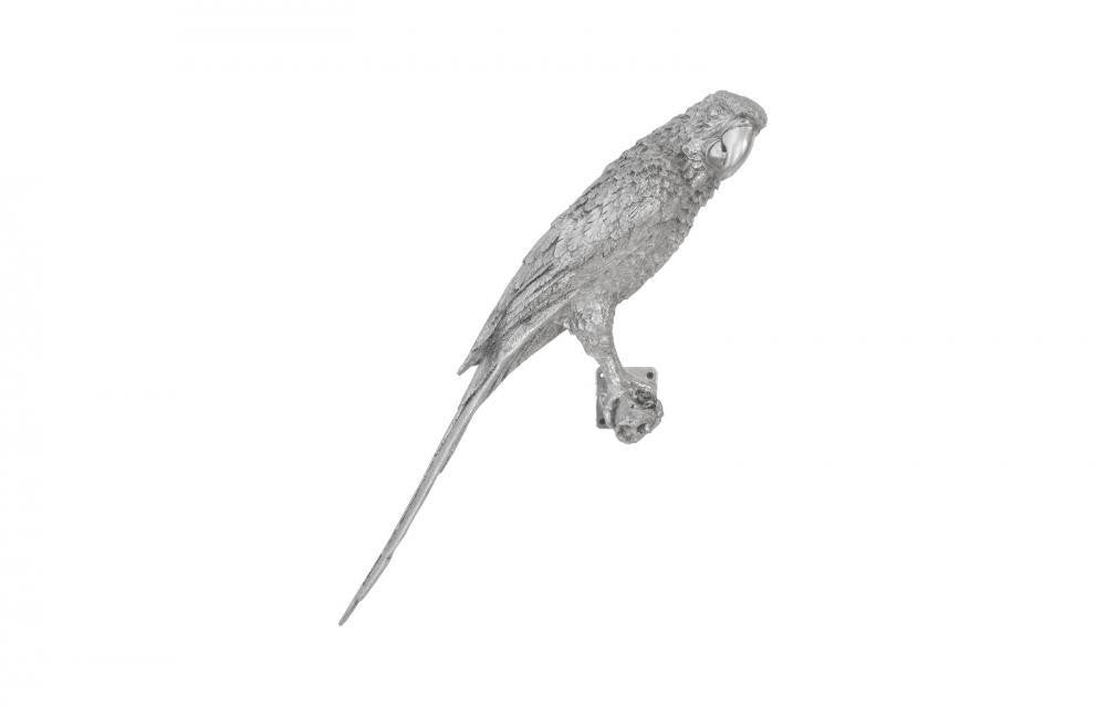 Phillips Collection Parrot Wall Art, Right, Silver Leaf, 20"W (PH94500 YV0J07W3TD)